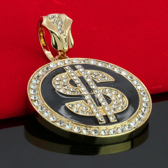14k Gold Money 20" Cuban Chain and Rope + Pendant